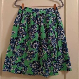 JCREW patterned mid length skirt